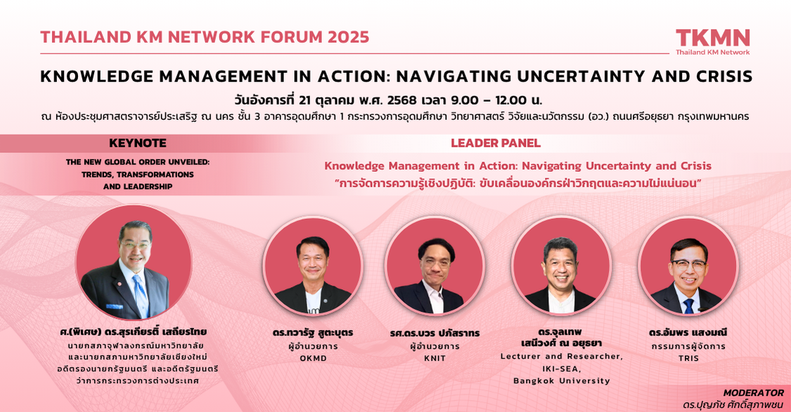 งาน Thailand KM Network Forum 2025 กับการจัดการความรู้เชิงปฏิบัติ